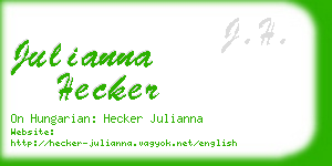 julianna hecker business card